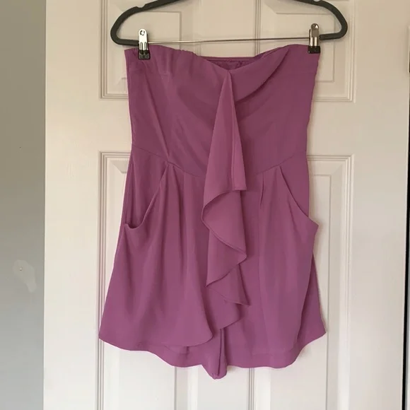 Express Cascading Ruffle Romper - Picture 1 of 3